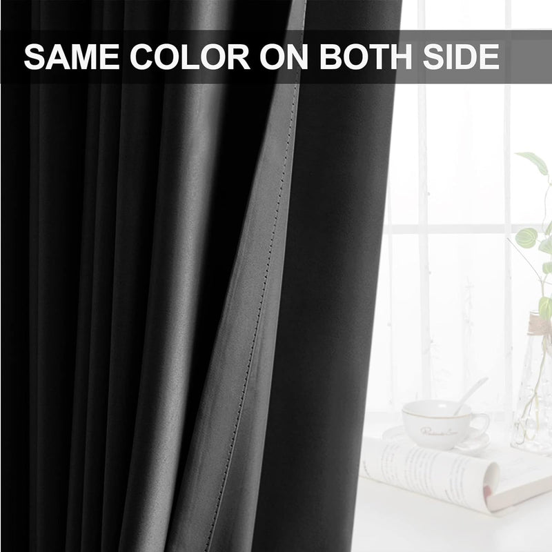 Blackout Room Divider Curtain for Living Room Grommet Wall Divider Curtains