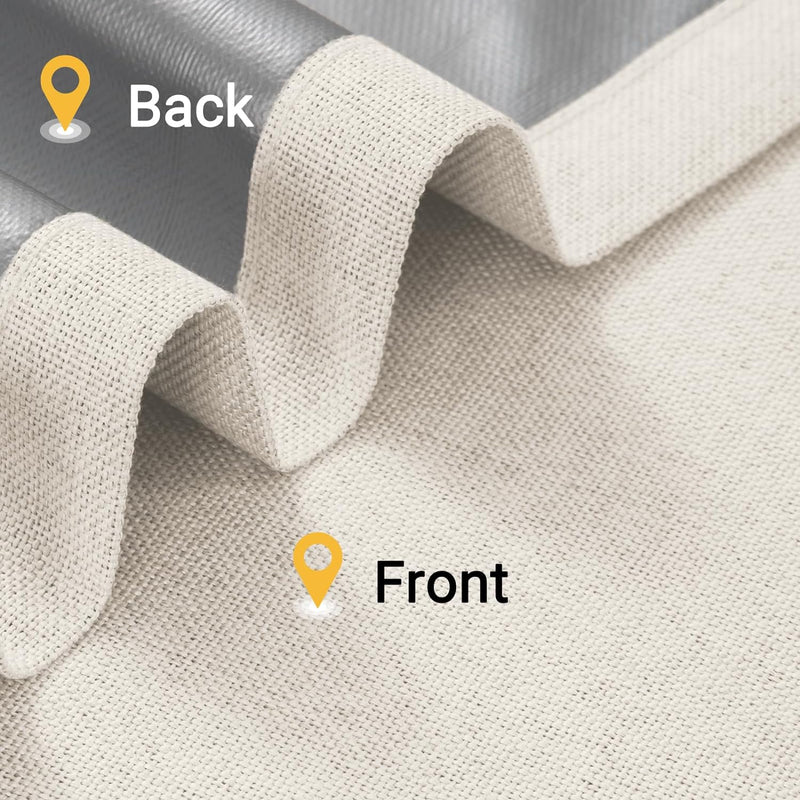 100% Blackout Curtains 2 Panels Set Grommet Curtains
