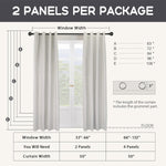 100% Blackout Curtains 2 Panels Set Grommet Curtains