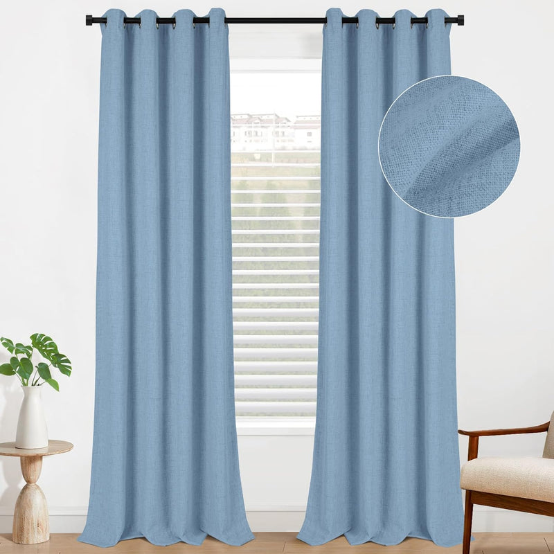 100% Blackout Curtains 2 Panels Set Grommet Curtains