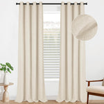100% Blackout Curtains 2 Panels Set Grommet Curtains