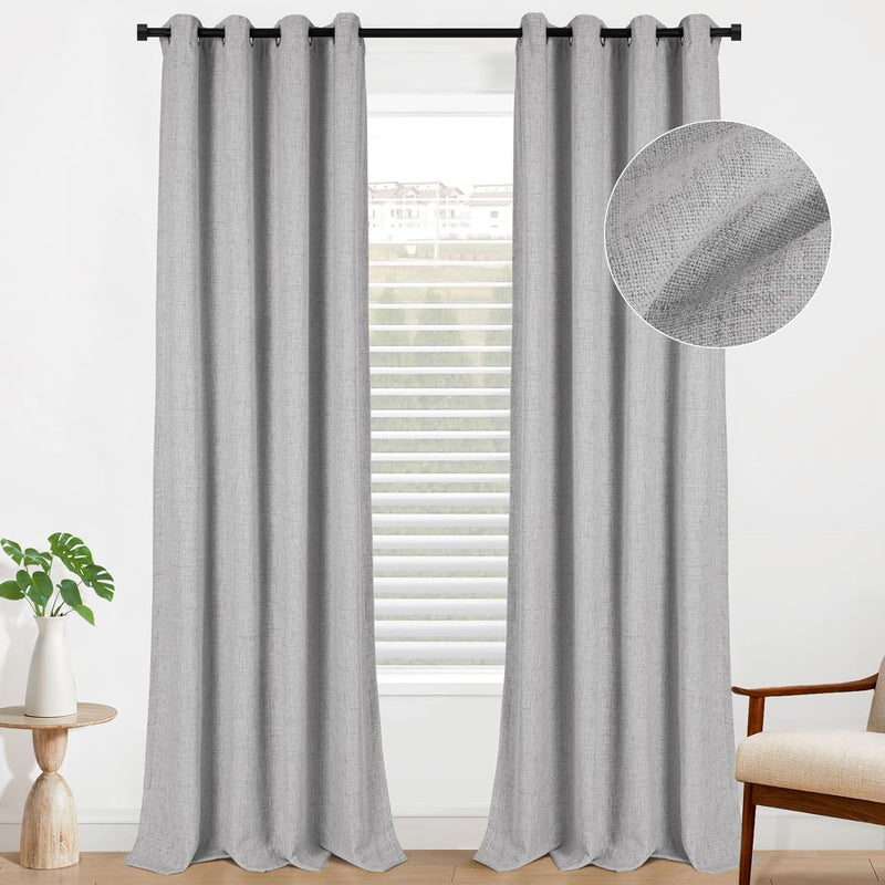100% Blackout Curtains 2 Panels Set Grommet Curtains