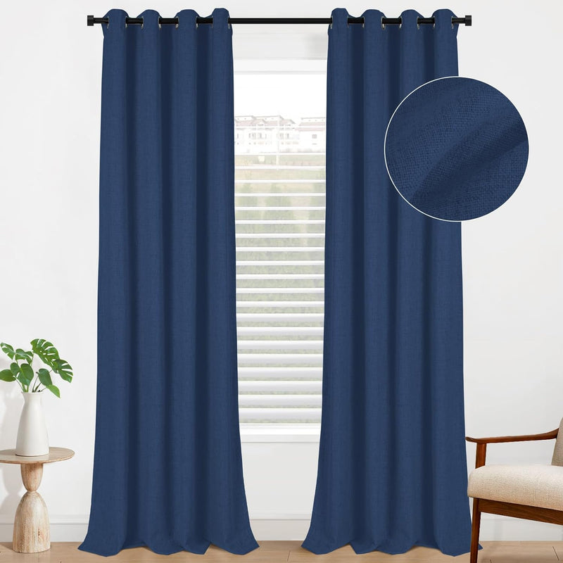 100% Blackout Curtains 2 Panels Set Grommet Curtains