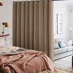 Blackout Room Divider Curtain for Living Room Grommet Wall Divider Curtains